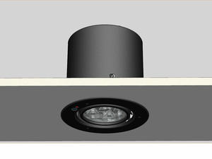 30W ceiling LED beam angle adjustable remote control down light