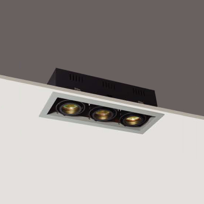 Customized ceiling recessed low voltage LED long linear powerful grille lamps