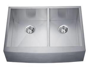 Handmade Sink Double Bowl | Modern Apron Sink - Lansida