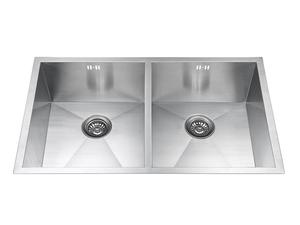 High Quality Handmade Sink | Equal Double Bowls Sinks - Lansida