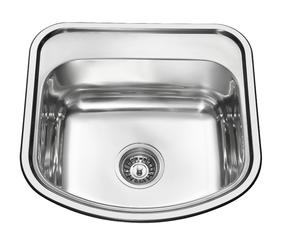 Small Single Kitchen Sink LS4749 with Faucet Hole - Lansida