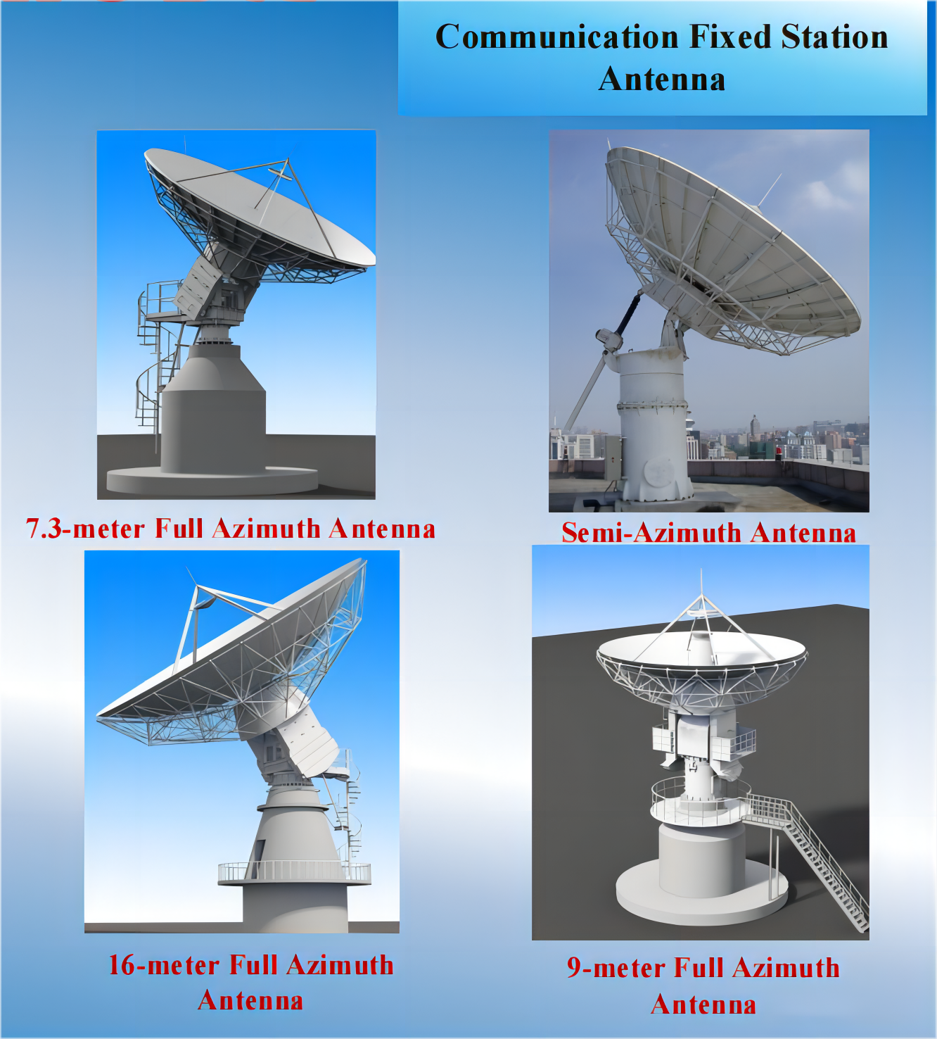 Antenne de station fixe de communication de SMARTNOBLE