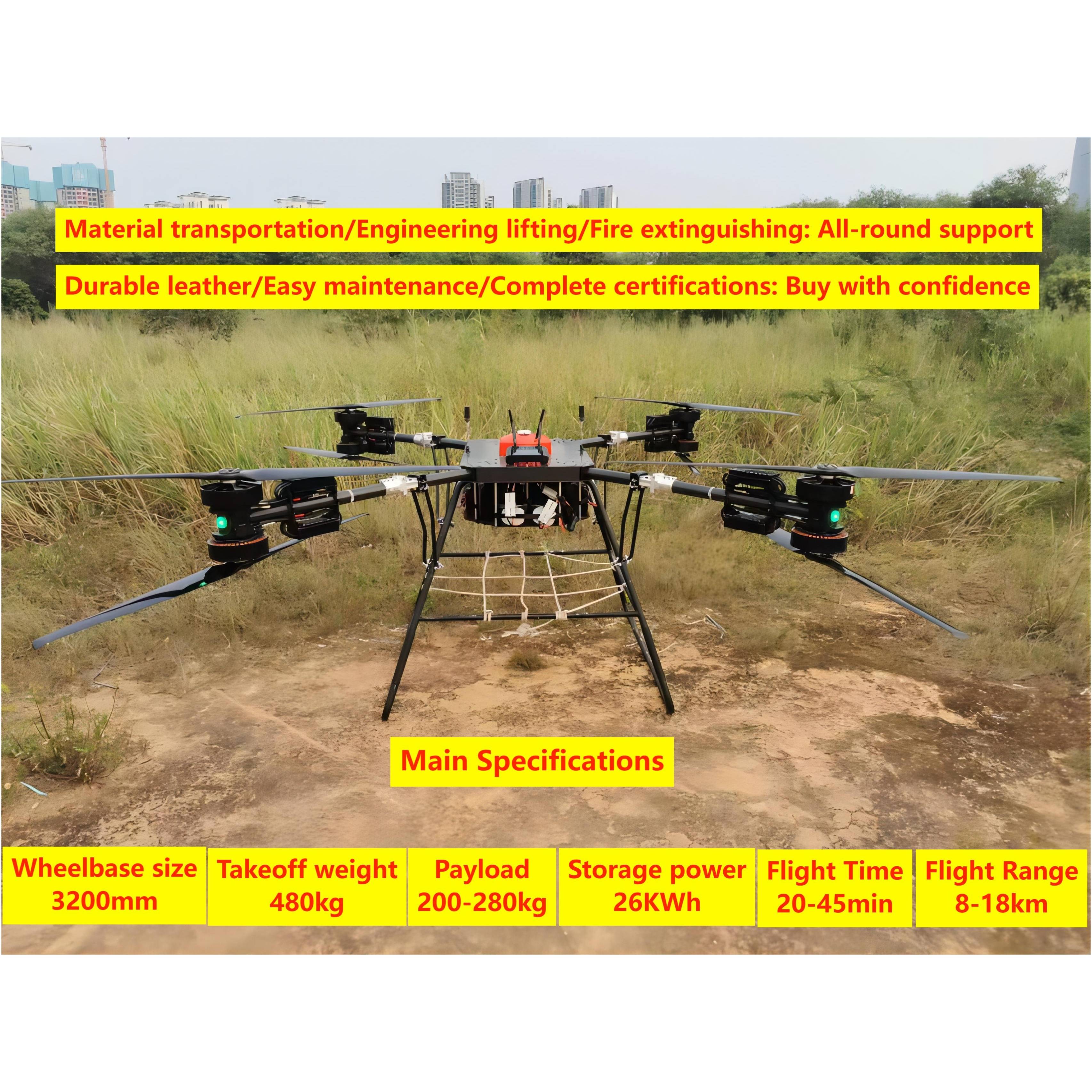 SN-D200 Multi-purpose Heavy Duty Drone Product 