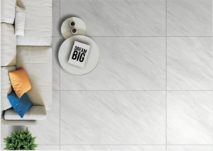 Cosmic Grey white marble floor bathroom series - KITO