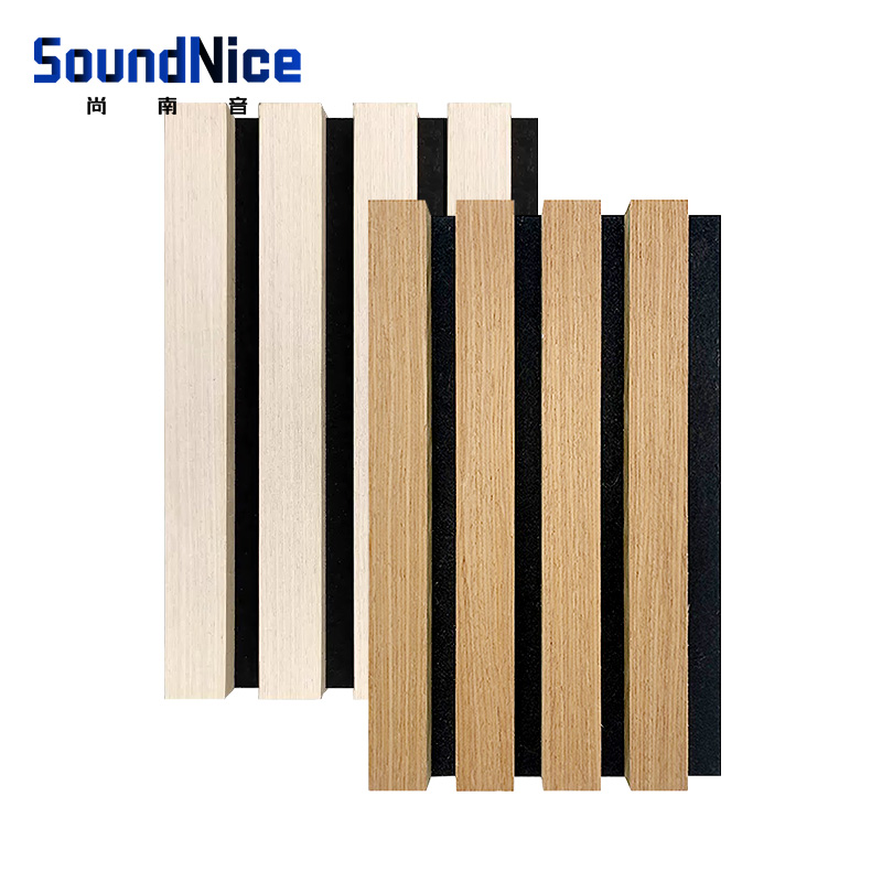 wooden grooved acoustic panel