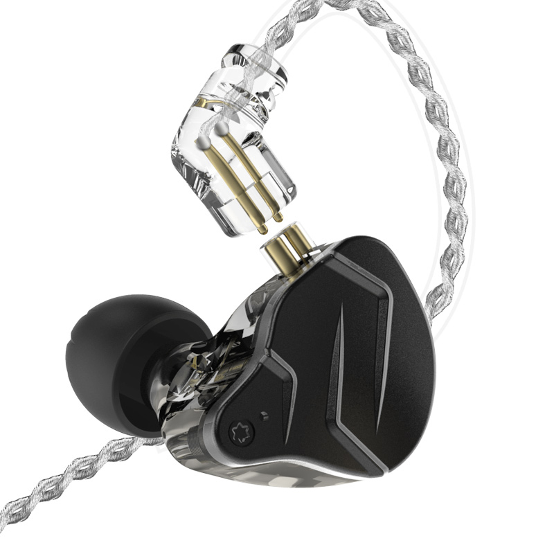 KZ ZSN Pro Metal Earphones 1BA+1DD Hybrid HIFI Bass Earbuds In Ear Headset 