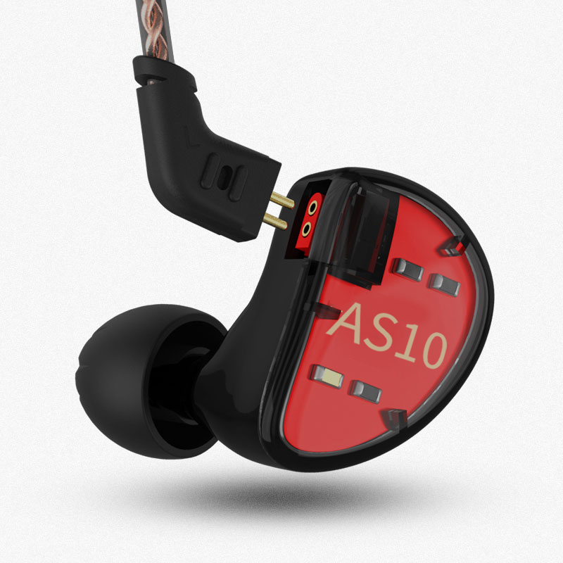KZ AS10 HiFi Stereo 5 Balanced Armature Driver In Ear Monitor 