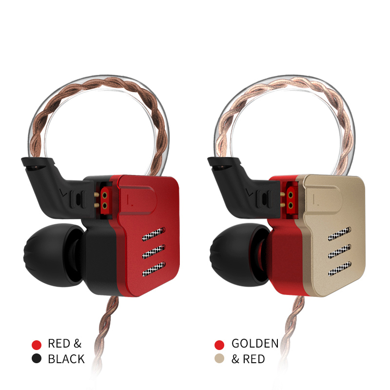 KZ BA10 Headset Balanced Armature Driver 5BA HiFi Bass Earbuds in Ear Monitor Earphones 