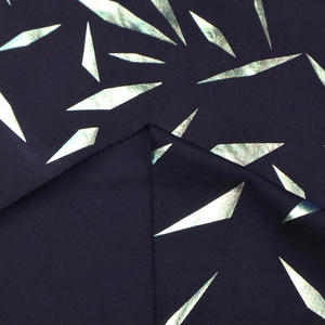 Foil Print 4 Way Stretch Microfiber Soft Quick Dry Holographic Spandex Polyester Fabric For Sports Pants