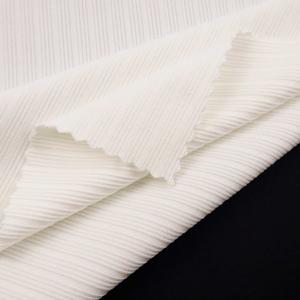 Ribbed Fabric High Elastic Irregular Rib Thin Stripe Spandex Polyester Fabric Fabric For Swim
