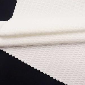 high quality wholesale rib design weft knti polyeater ribbed fabric for swimwear 