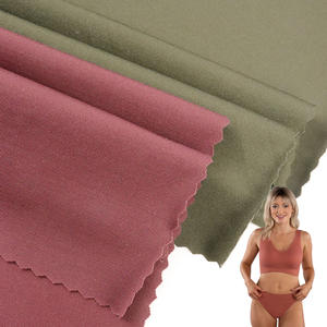 Good Stretch 160g Microfiber Soft Swim Semi Dull Nylon Spandex Fabric For Swimwear