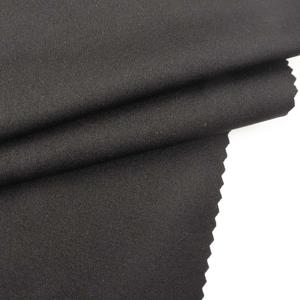 black yarn stock lots high grade elastic microfiber double faced fabric for leggings