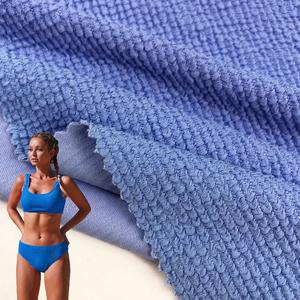 Seersucker Crinkle High Elastic Microfiber Soft Breathable Warp Knit Jacquard Fabric For Swim