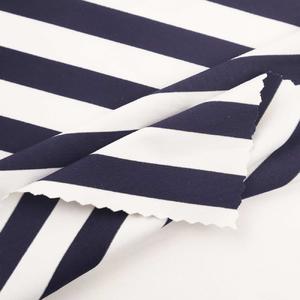 High Quality Yarn Dye Elastic Stripe Style Elastane Breathable Polyamide Fabric For Garment