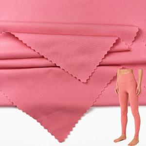 4 way stretch microfiber plain dyed lightweight dry fit naked double faced fabric for sports