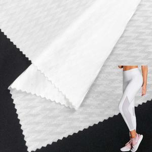 Lightning Jacquard Fashion Style Stretchy 150g Nylon Spandex Fabric For Swimsuit