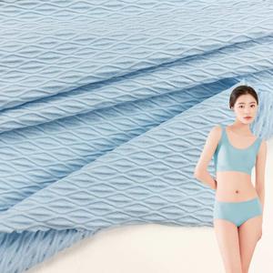 jacquard style customized high elastic soft breathable nylon jacquard fabric for swimwear