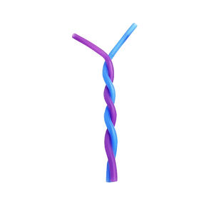 UT105 Twist straw | silicone straws | silicone drinking straws