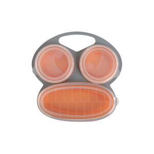 BPAフリーシリコンベビーボウル|猿の形をした折りたたみ式ランチボックス