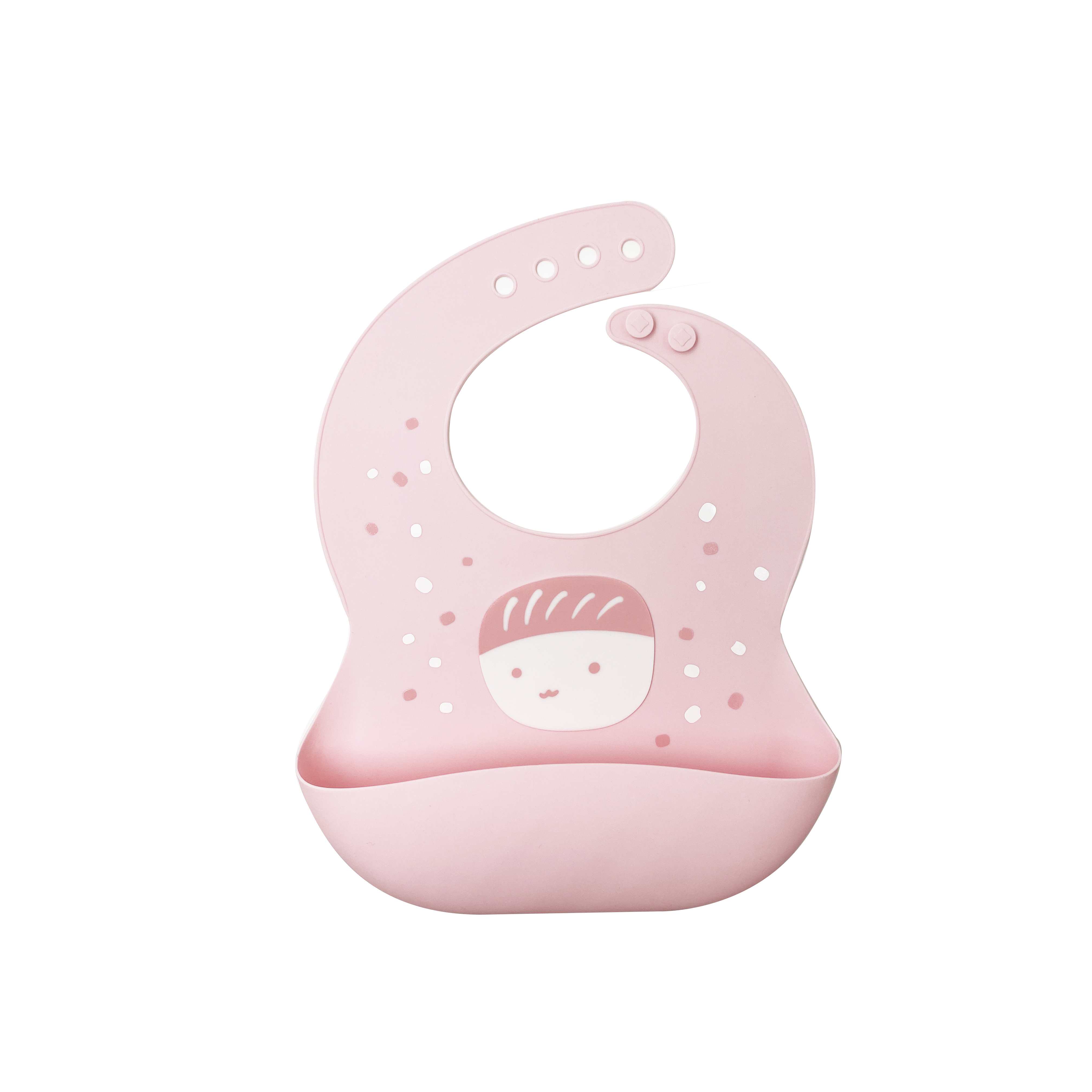 KP018 Sushi Patrón Babero | Babero de silicona para bebés