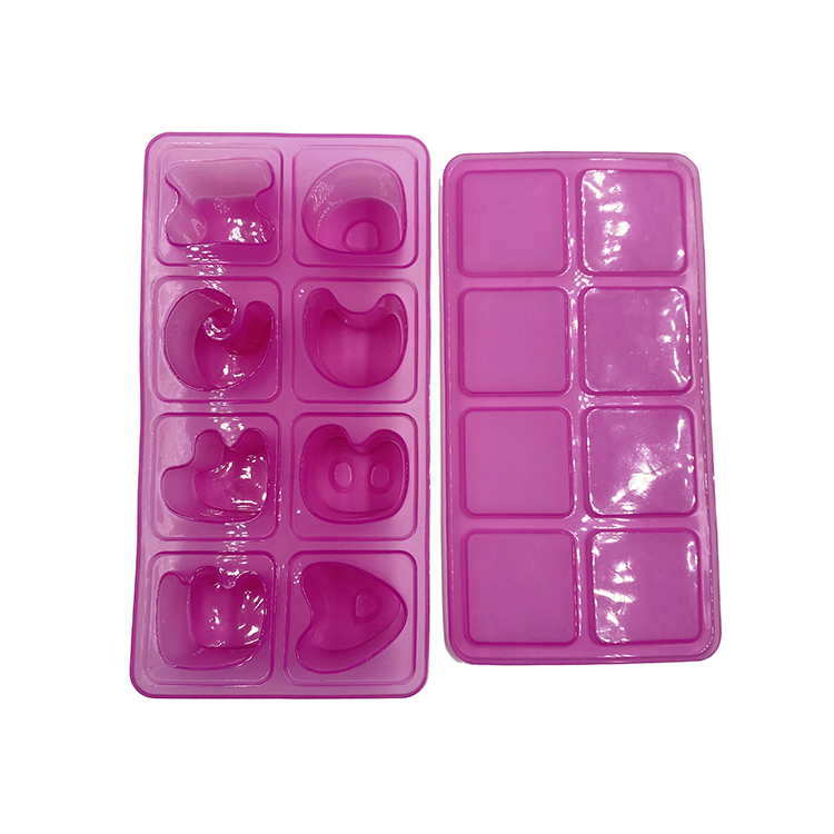 Cubitos de hielo de silicona | RU014 8 Letras Cubo de hielo de almacenamiento de alimentos