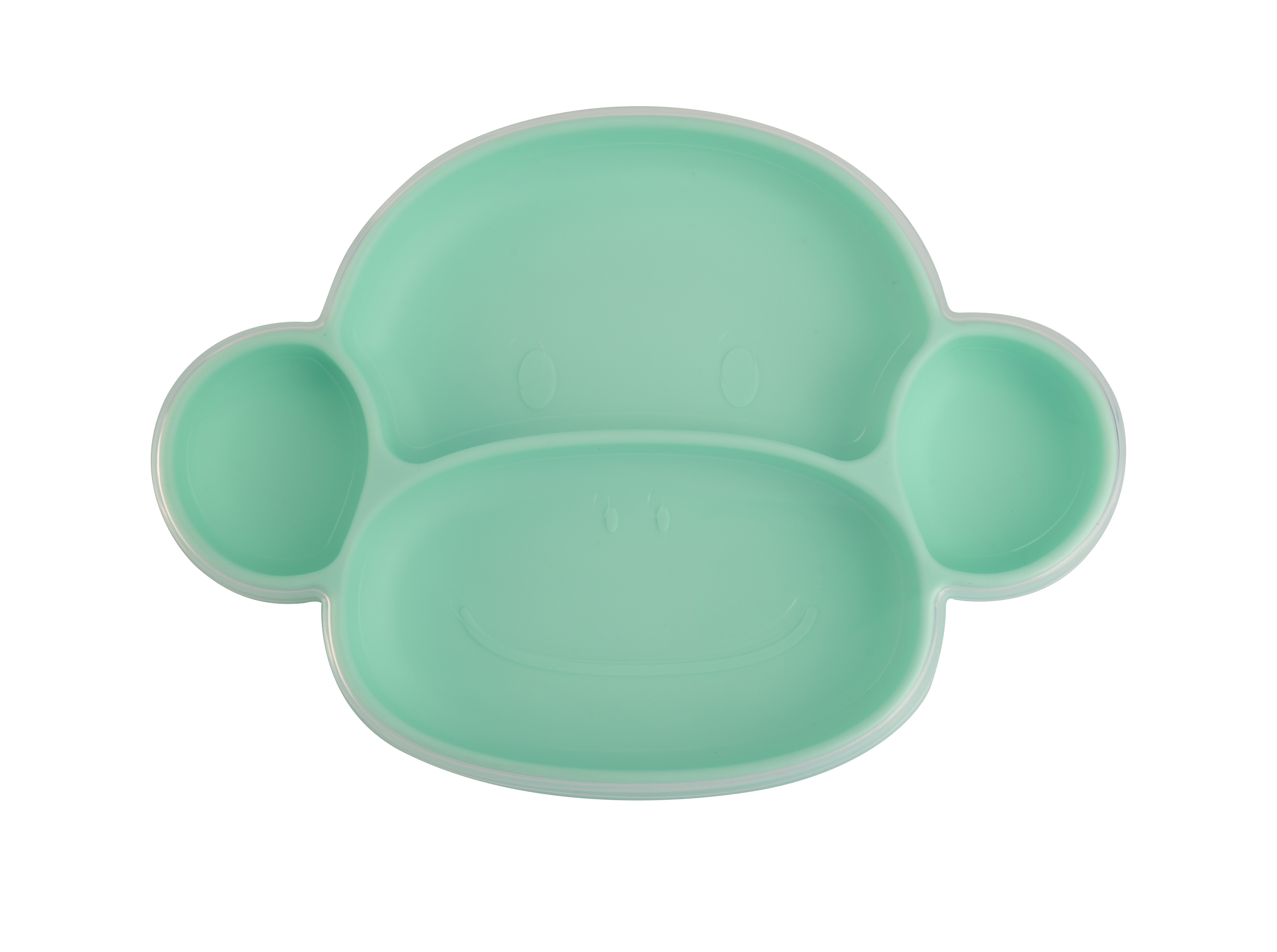 TT043 Monkey Shape Compartment Tray | Silicone Compartment Tray