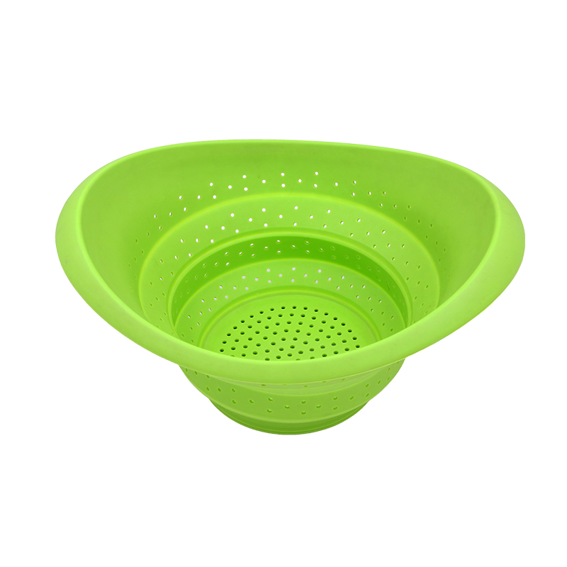 FF020 Foldable Colander(with/without holes),silicone colander