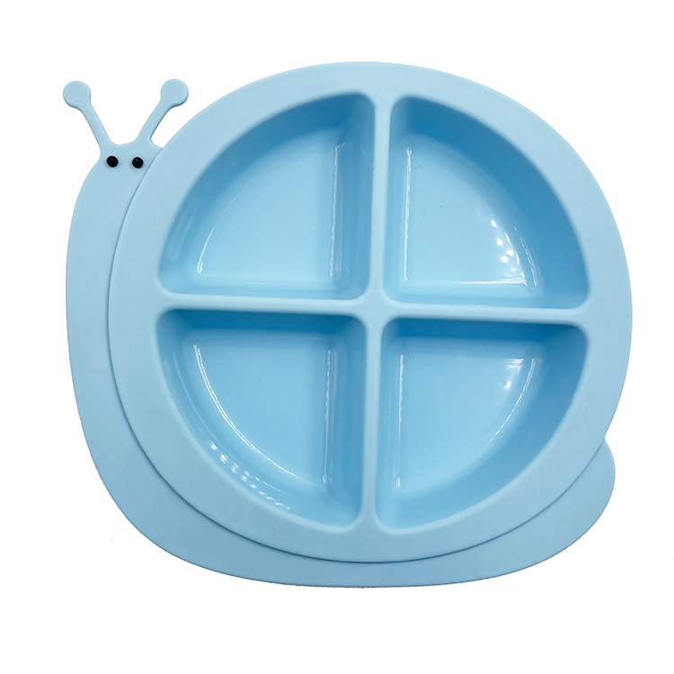 TT004 Snail Shape 4 Compartment Tray | silicone compartment tray