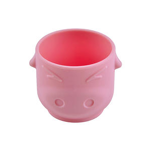 TT012豚の形をしたシリコーンを飲むカップ|蓋付きシリコンカップ