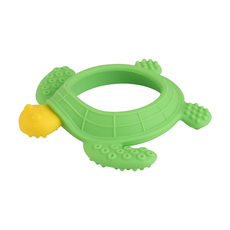 Dragon proporciona BT030 Turtle Shape Silicone Teether