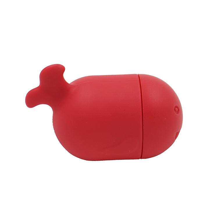 Dragón puede proporcionar BA008 juguetes de baño de silicona en forma de ballena