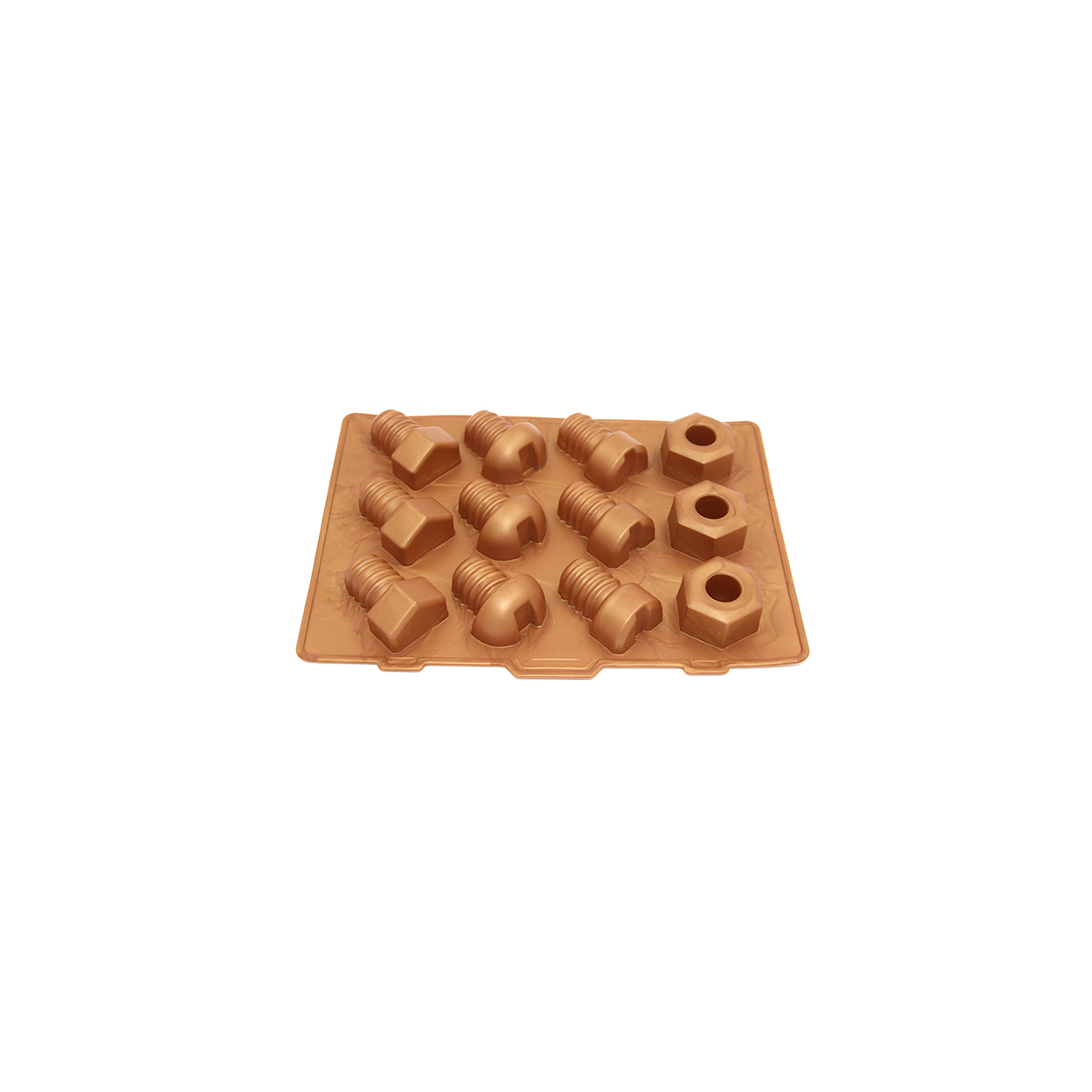 | de molde de silicona IC032 Tornillo Bandeja de hielo/molde de pastel/molde de chocolate