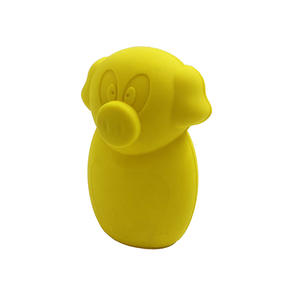 PT005 Silicone pet toy in pig shape,We provide pet toy products