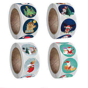 christmas sticker labels | Roll Sticker Of Christmas Labels