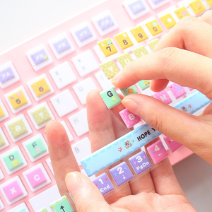 The Coloured Keyboard stickers,puffy sticker manufacturer