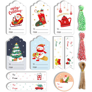 Sticker Christmas Gift Tags