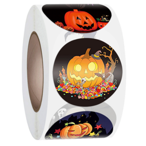 Halloween Roll Sticker Set (500 total stickers) | Halloween Labels | YH Craft