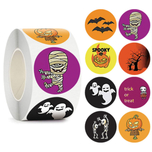 Self-adhesive labels Roll Halloween | Halloween Labels | YH Craft
