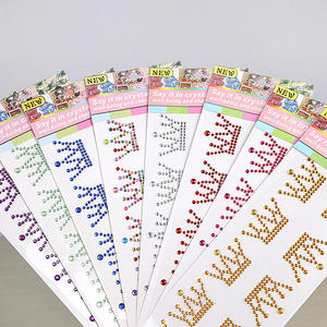 Party Supply Bride To Be Sticker Label Rhinestone Self Adhesive Bride Rhinestone Sticker