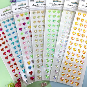 Assorted Size Self-Adhesive Rhinestone Sticker Bling Craft Jewels Crystal Gem Stickers,Rhinestone Paw Print Sticker
