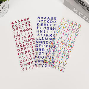 Rhinestone Letters Stickers Self Adhesive Stickers For Wedding Cards Glitter Alphabet Letters For Sticker