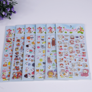 Cartoon Children Office Kids School Decorative Craft Stickers Sheets Cute Puffy Sticker Supply
