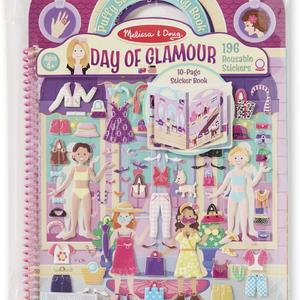 Puffy Sticker Album - Day Of Glamour: Puffy Sticker Activity Book - Coloring/painting/stickers