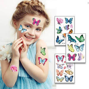 Colourful Waterproof Ink Printing 3D Butterfly Tattoo Sticker
