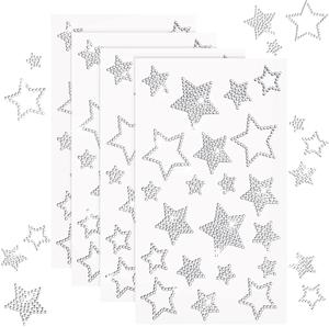 Bling Rhinestone Star Stickers | Christmas Star Stickers  | YH Craft