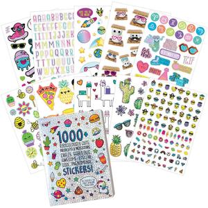 1000+ Ridiculously Cute Stickers For Kids - Fun Craft Stickers For Scrapbooks, Planners, Gifts And Rewards, 40-Page Sticker Book For Kids Ages 6+ And Up