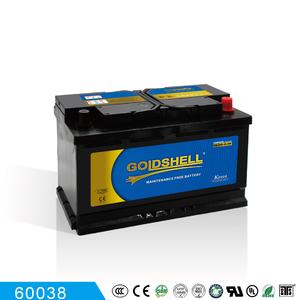GOLDSHELL Car battery MF 60038 12V100AH