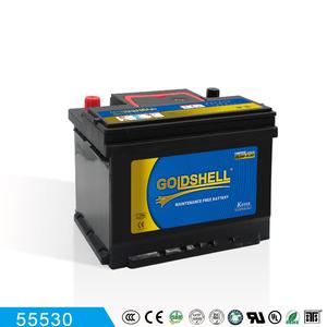 GOLDSHELL Car battery MF 55530 12V60AH