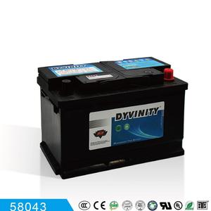 DYVINITY  MF Car Battery 58043 12V80AH